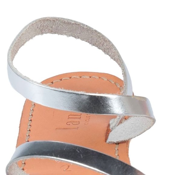 LANAPO CINQUE TERRE FLIP FLOPS - METALLIC SILVER - SIZE 9 - Picture 4 of 9